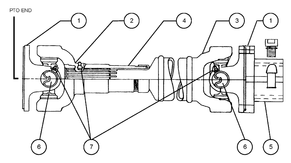 Схема запчастей Case IH 438 - (08-002) - DRIVELINE, FLEX, 4330 Drivelines