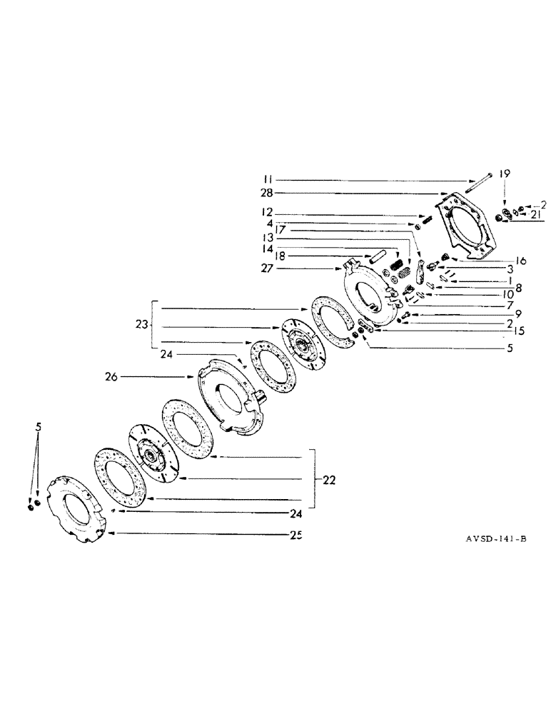 Схема запчастей Case IH FU-267D - (096) - DOUBLE CLUTCH (06) - POWER TRAIN