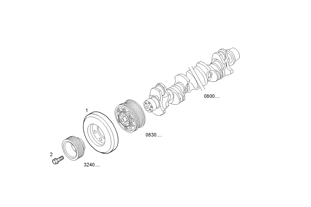 Схема запчастей Case IH F3BE0684A B002 - (0840.022) - VIBRATION DAMPER 