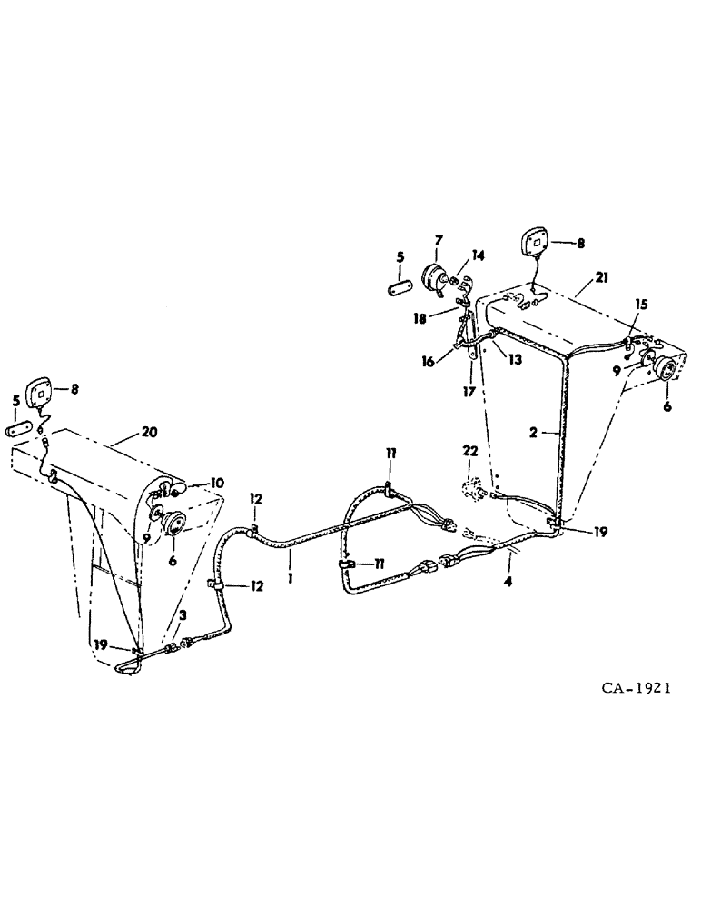 Схема запчастей Case IH 1566 - (08-14) - ELECTRICAL, ELECTRICAL LIGHTING MODELS WITH DELUXE FLAT TOP FENDERS (06) - ELECTRICAL