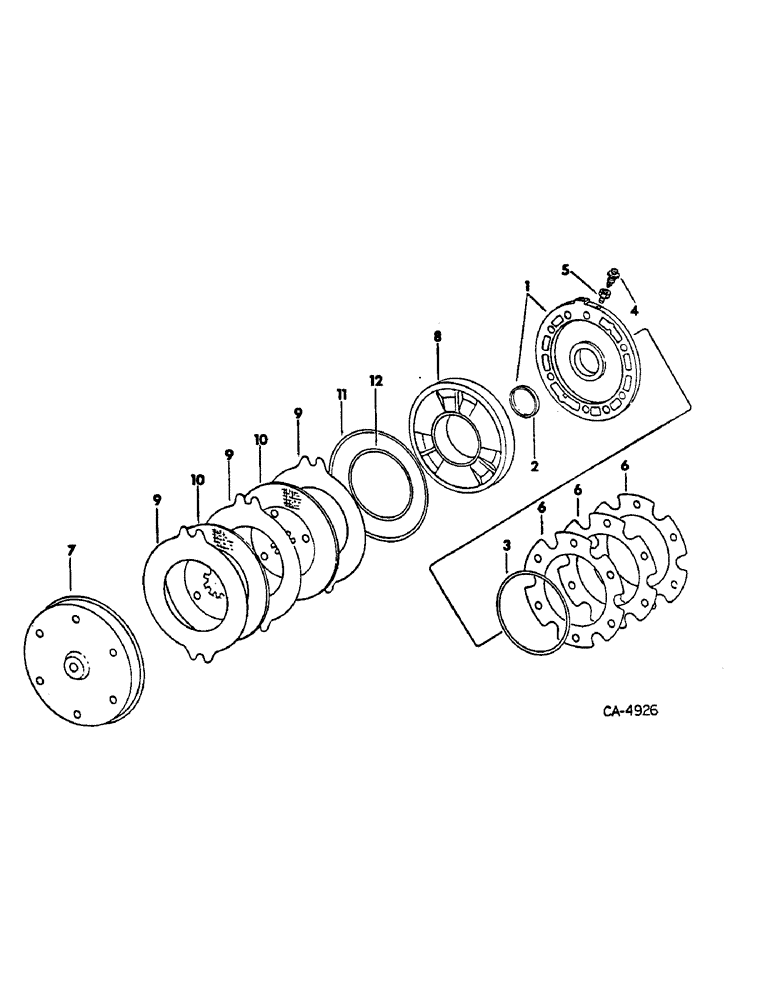 Схема запчастей Case IH HYDRO 186 - (04-01) - BRAKES, MASTER BRAKES (5.1) - BRAKES