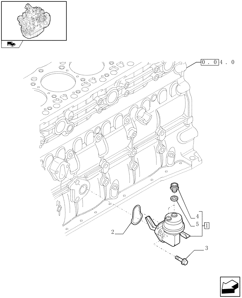 Схема запчастей Case IH F4GE9484K J601 - (0.20.1) - FUEL PUMP (2830121) 