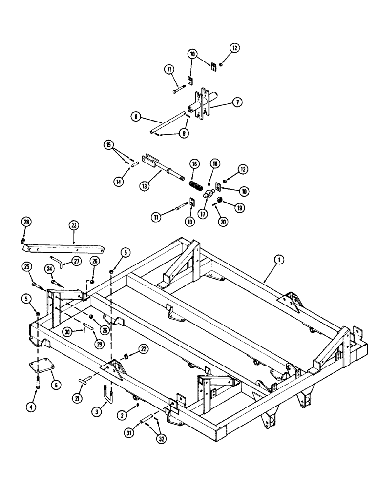 Схема запчастей Case IH D39 - (06) - MAIN FRAME MODELS 414 & 468 