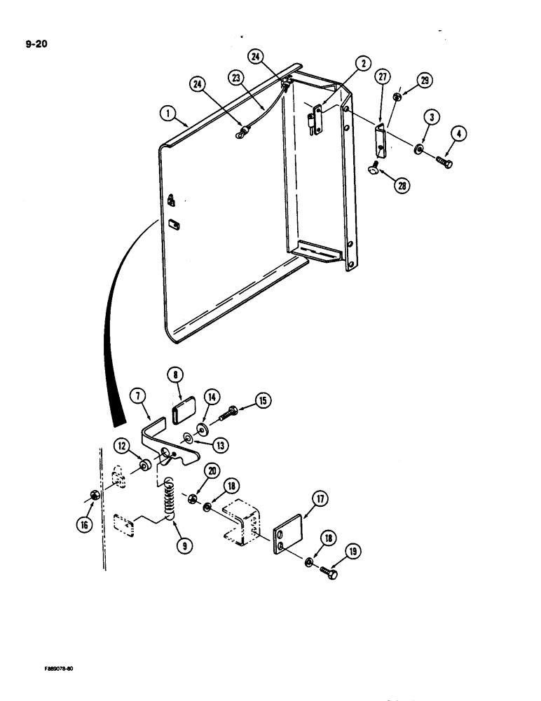 Схема запчастей Case IH 9170 - (9-020) - HYDRAULIC VALVE COVER (09) - CHASSIS/ATTACHMENTS