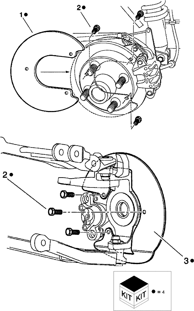 Схема запчастей Case IH SCOUT XL - (88.202.07) - DIA KIT, BRAKE ROCK GUARD (88) - ACCESSORIES