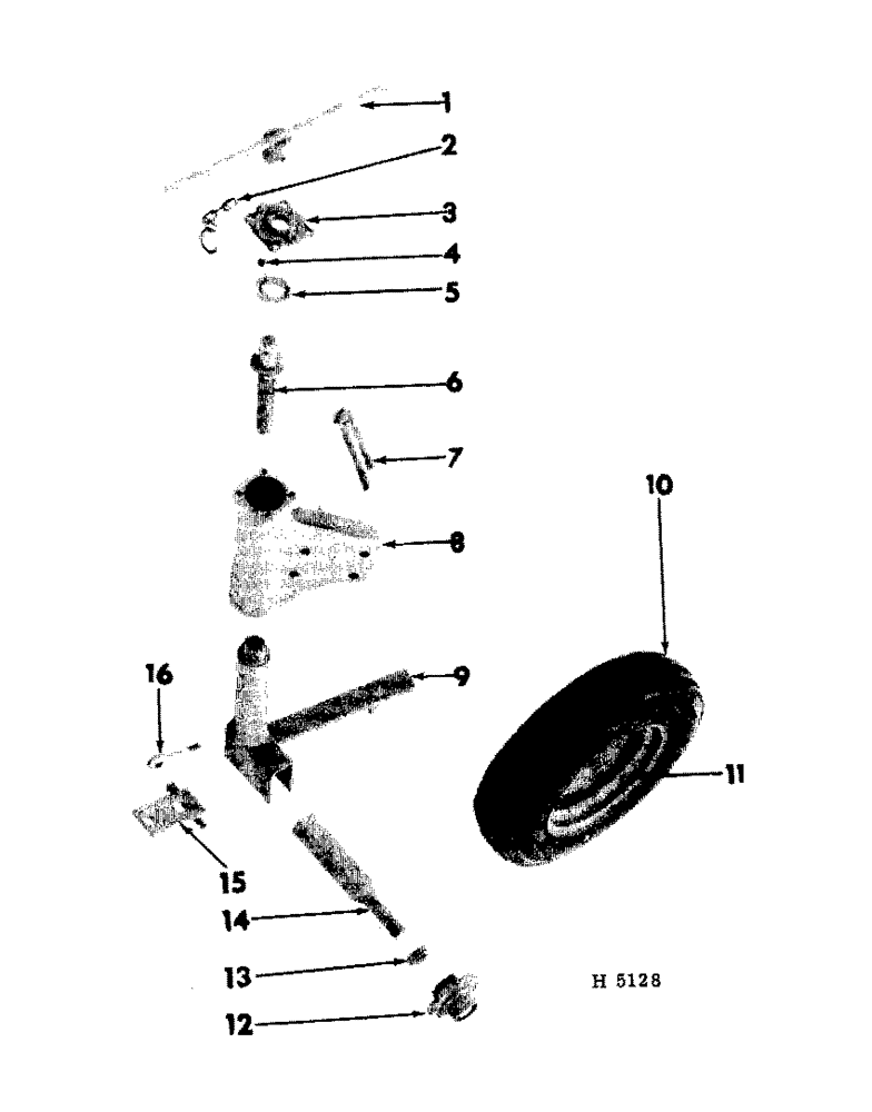 Схема запчастей Case IH 120 - (02-06) - FRONT FURROW WHEEL 