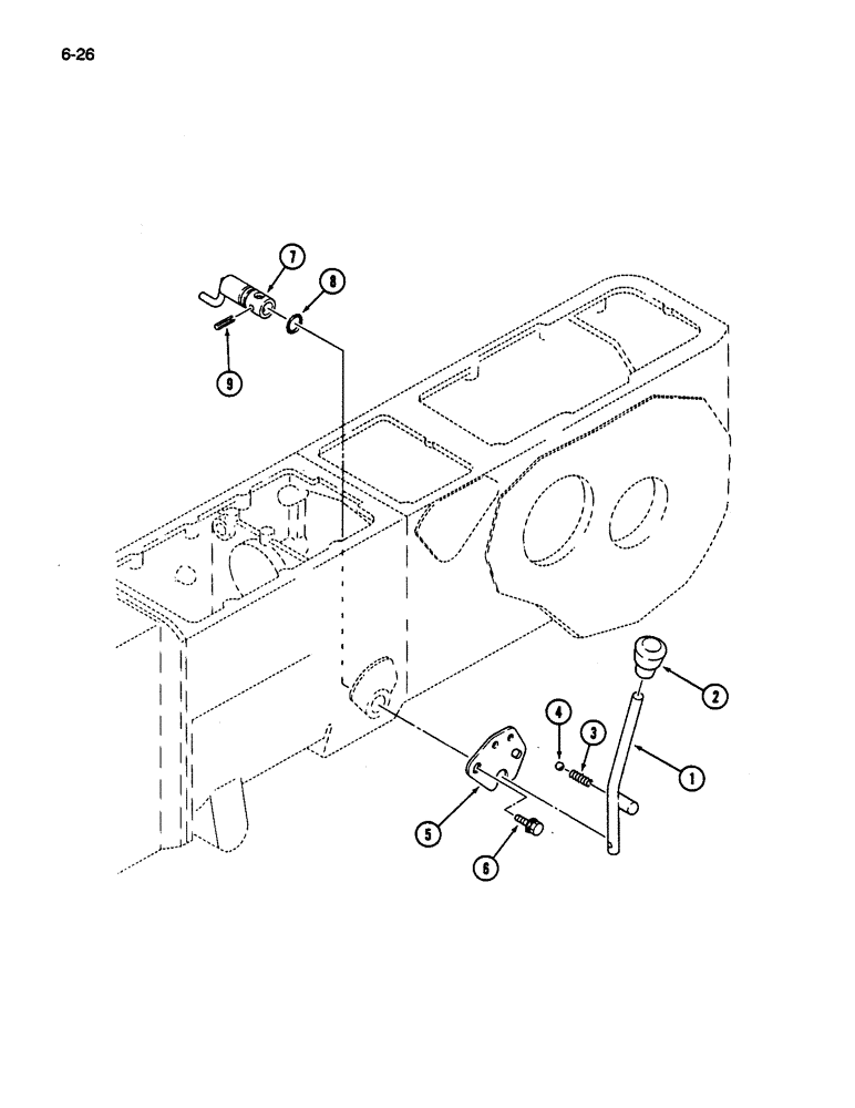 Схема запчастей Case IH 245 - (6-26) - MFD CONTROLS (06) - POWER TRAIN