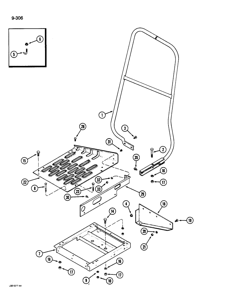 Схема запчастей Case IH 1822 - (9-306) - PLATFORM EXTENSION (12) - CHASSIS