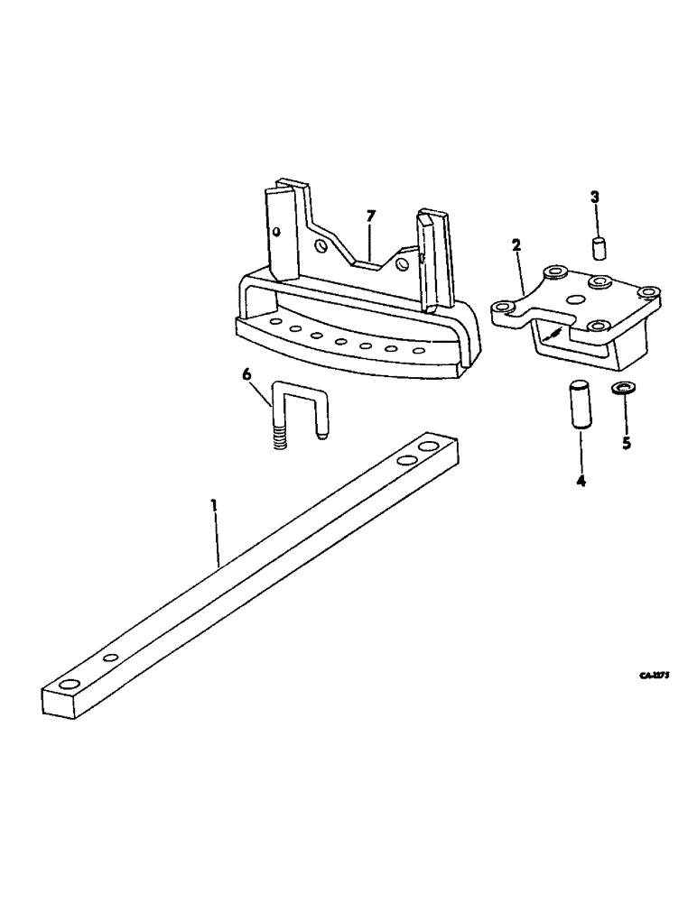 Схема запчастей Case IH 574 - (09-04) - FRAME, SWINGING DRAWBAR (12) - FRAME