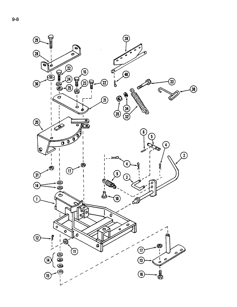 Схема запчастей Case IH 72F - (9-08) - A-FRAME, 72F BLADE (09) - CHASSIS