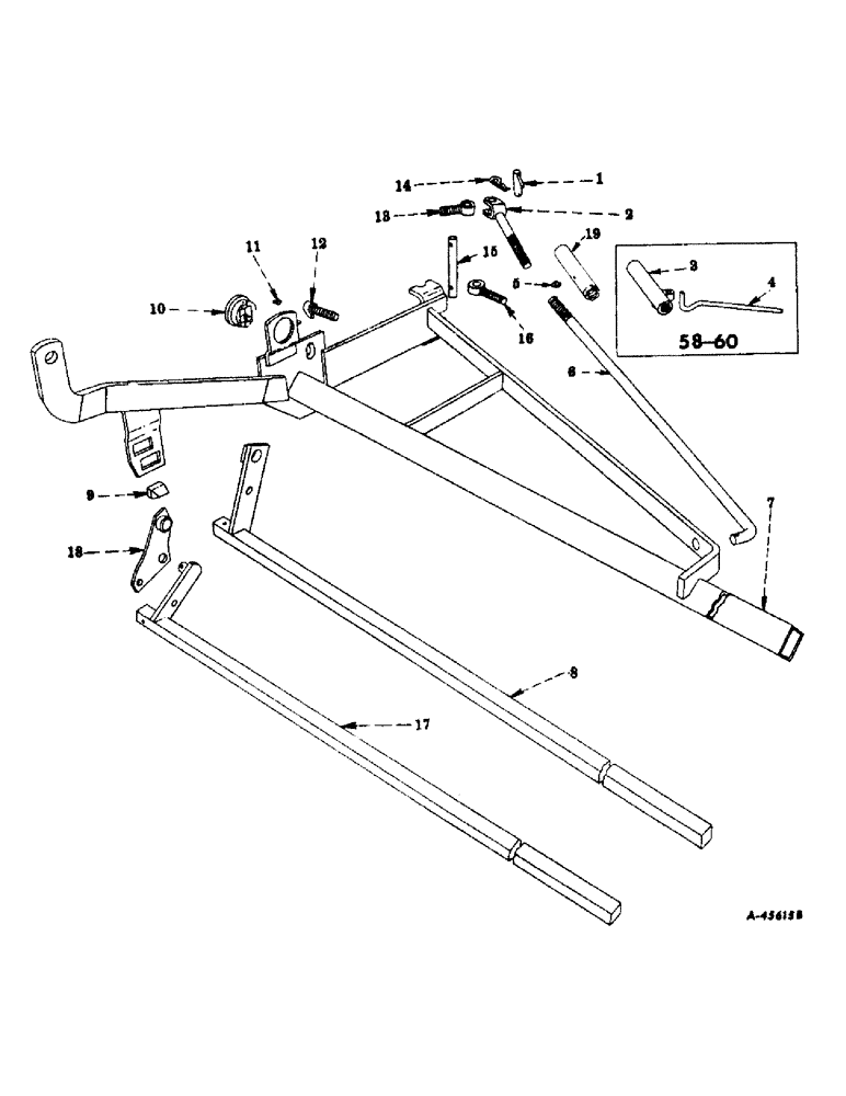 Схема запчастей Case IH 461 - (U-02) - MAIN FRAME AND ROCKSHAFT 