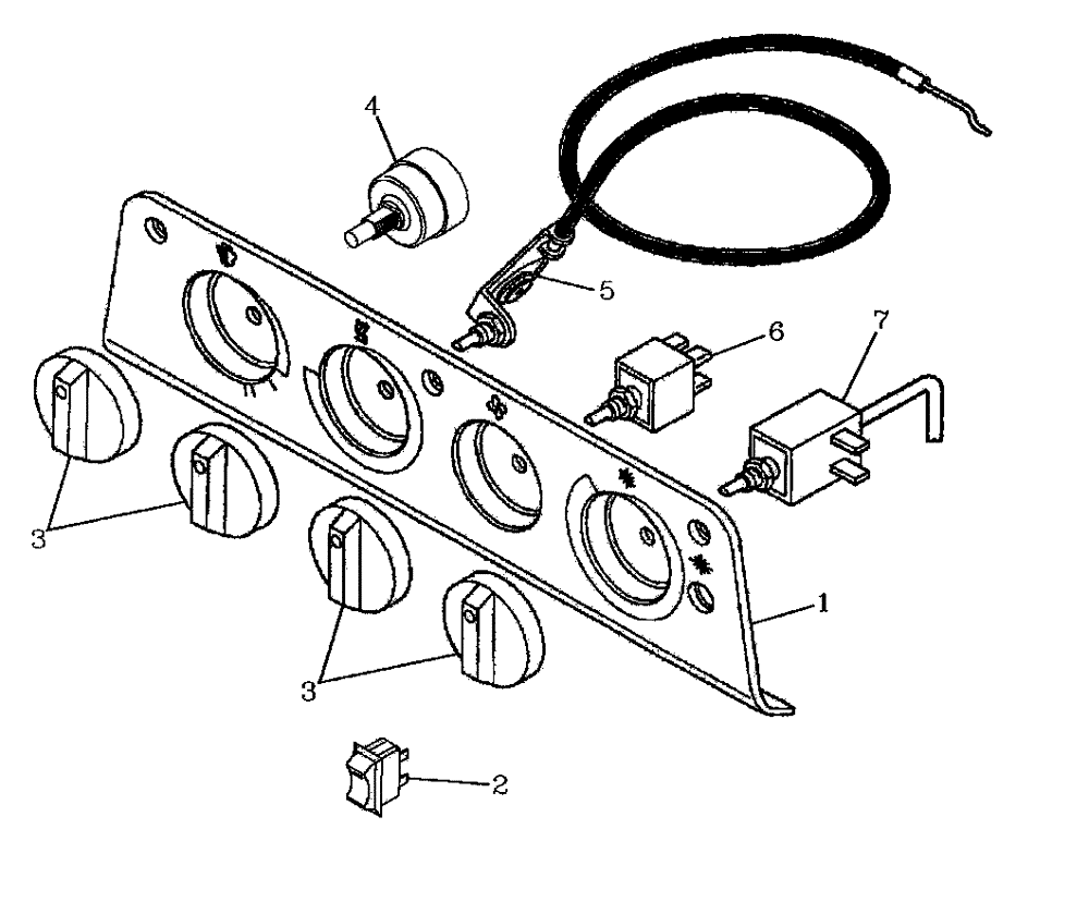 Схема запчастей Case IH A7000 - (A11.12[01]) - Dash Panel (10) - CAB & AIR CONDITIONING
