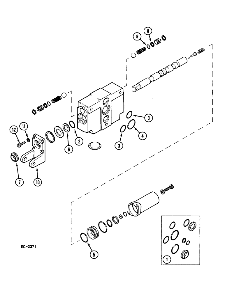 Схема запчастей Case IH 248 - (8-686) - AUXILIARY VALVES ASSEMBLY - "BOSCH" (08) - HYDRAULICS