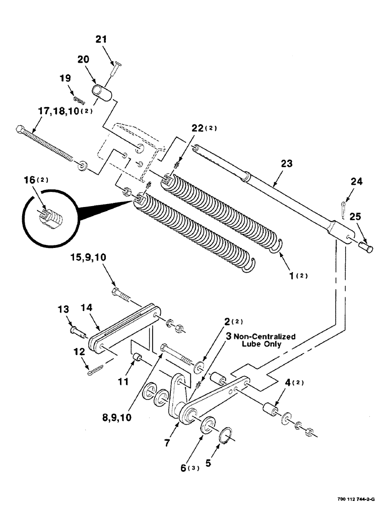 Схема запчастей Case IH 8580 - (03-08) - PICKUP FLOTATION ASSEMBLY Pickup