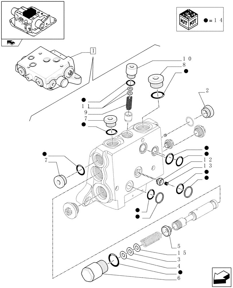Схема запчастей Case IH PUMA 140 - (1.82.7/ G) - INCOMING SIDE PANEL & RELATED PARTS (07) - HYDRAULIC SYSTEM