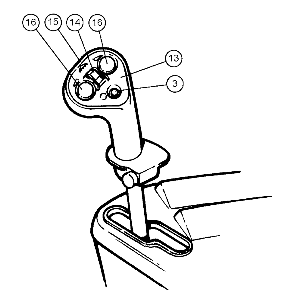 Схема запчастей Case IH FLX4510 - (01-052) - PROP CONTROL LEVER ASSEMBLY, COLOR, LIQUID OR FLEXAIR (10) - CAB