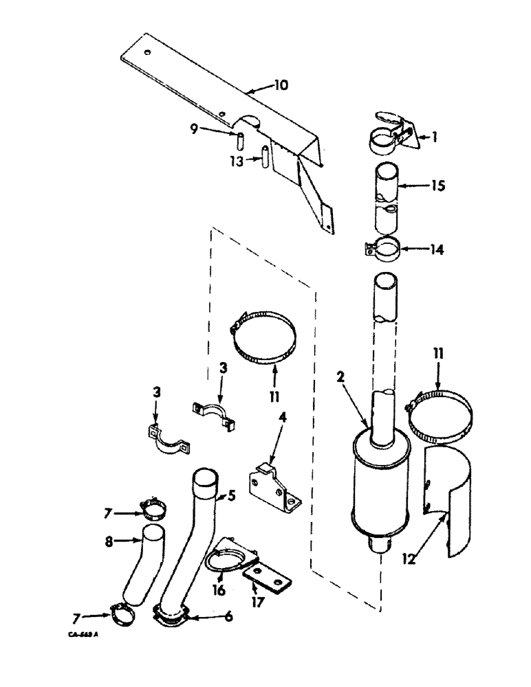 Схема запчастей Case IH 826 - (12-13) - POWER, EXHAUST SYSTEM, LP GAS ENGINE TRACTORS Power