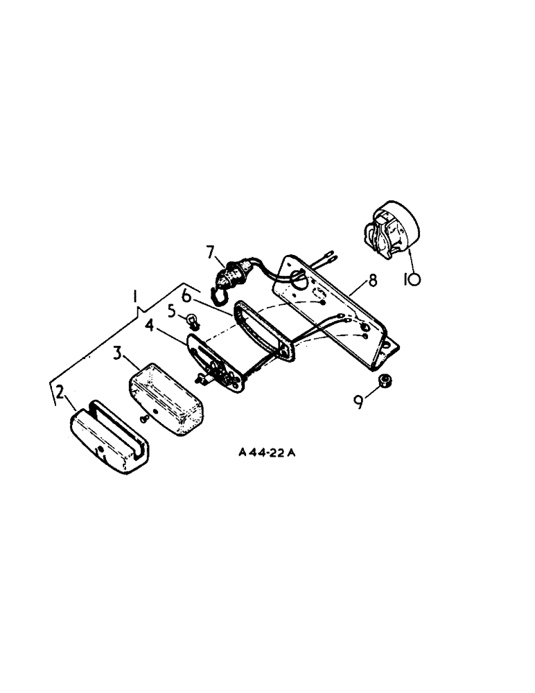 Схема запчастей Case IH 2300 - (3-24) - ELECTRICAL, REGISTRATION LAMP (06) - ELECTRICAL SYSTEMS