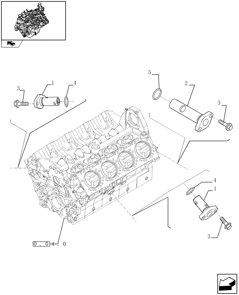 Схема запчастей Case IH FVAE2884X B200 - (0.30.3) - OIL PRESSURE REGULATION VALVE (504064685) 