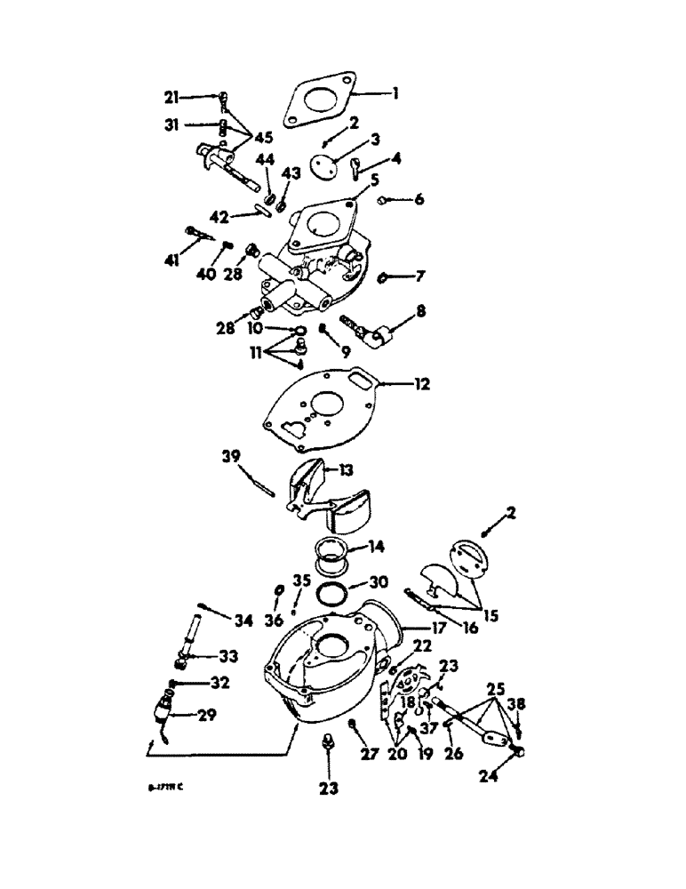 Схема запчастей Case IH C-175 - (F-26) - CARBURETOR 