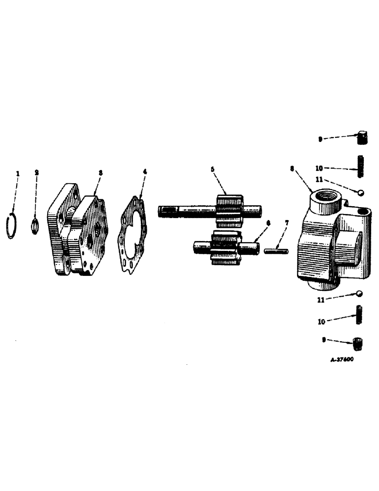 Схема запчастей Case IH SUPER C - (168) - HYDRAULIC SYSTEM, HYDRAULIC MOTOR, FOR TRACTORS EQUIPPED WITH HYDRA-CREEPER (07) - HYDRAULIC SYSTEM