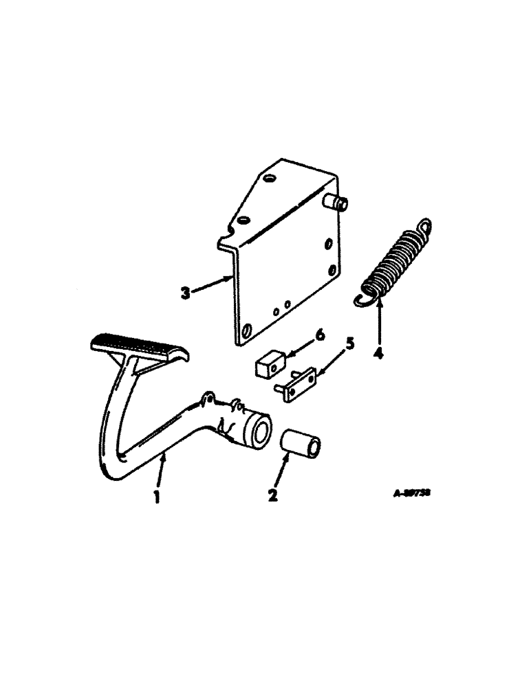 Схема запчастей Case IH 656 - (H-11) - CONTROLS, FOOT-N-INCH CONTROL, FARMALL TRACTORS WITH HYDROSTATIC DRIVE Controls
