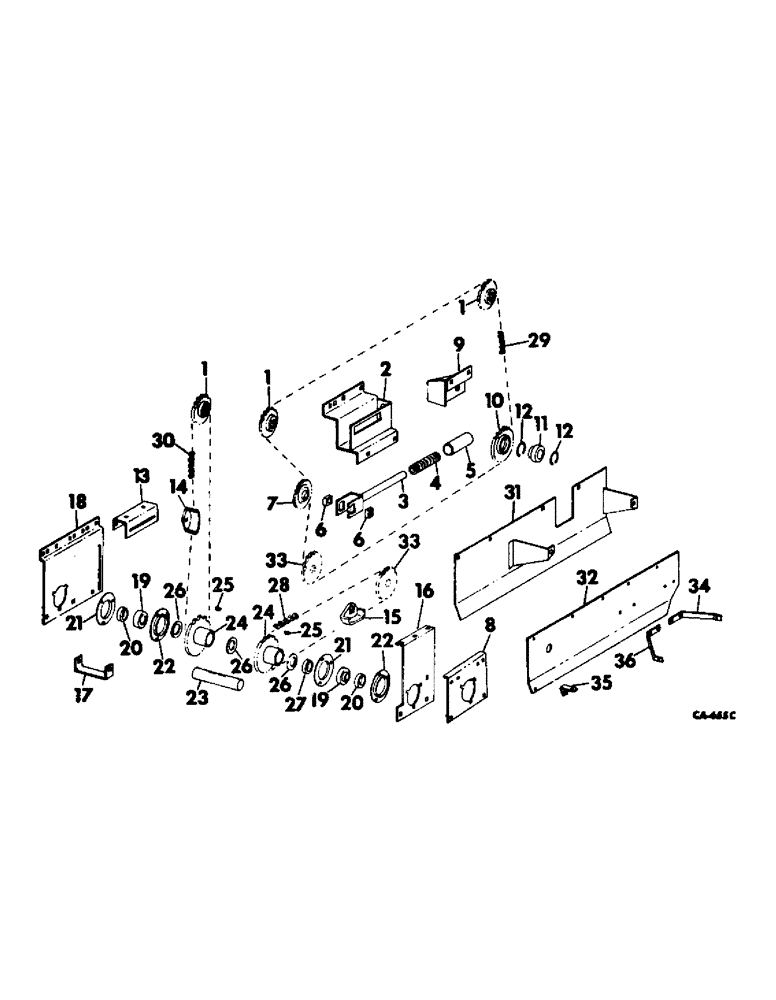 Схема запчастей Case IH 762 - (Q-20) - STALK ROLL DRIVE (58) - ATTACHMENTS/HEADERS