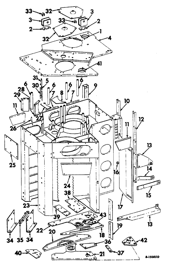 Схема запчастей Case IH 622 - (R-08) - PICKER DRUM, PICKER DRUM HOUSING Picker Drum