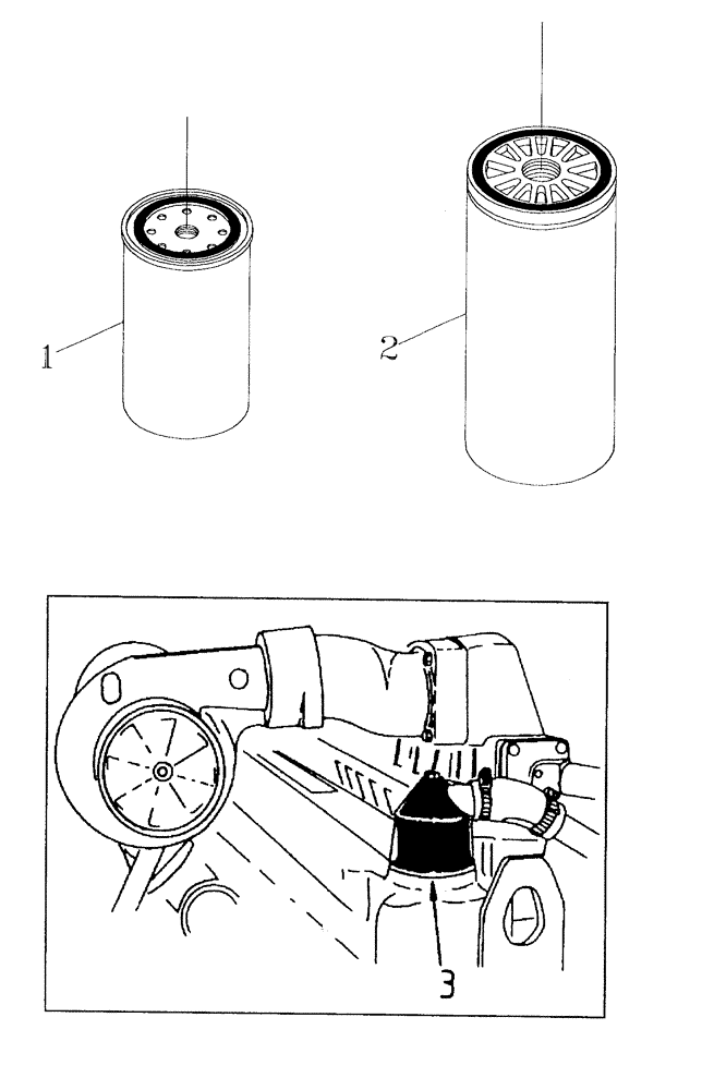 Схема запчастей Case IH 7700 - (C01[10]) - FILTERS {3306} Engine & Engine Attachments