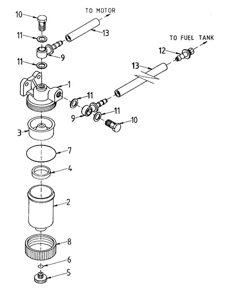 Схема запчастей Case IH 7700 - (C01-32) - ENGINE, WATER SEPARATOR & FUEL LINES Engine & Engine Attachments