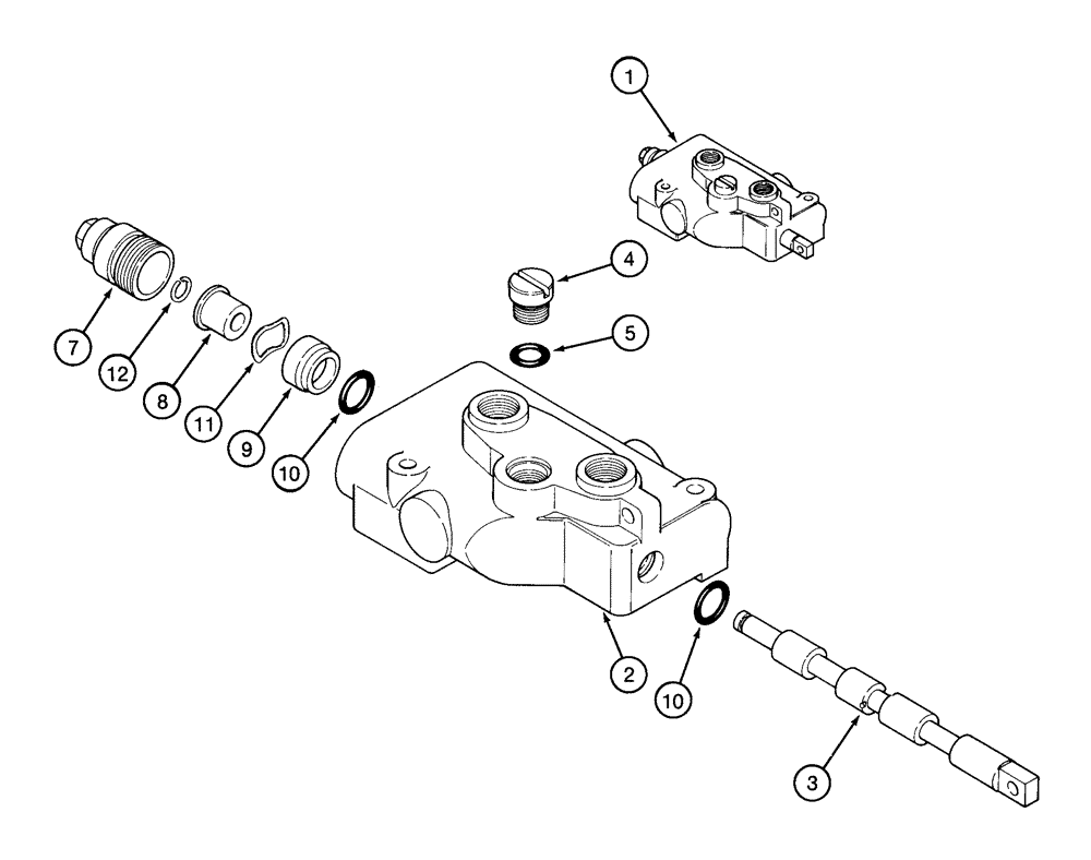 Схема запчастей Case IH 2155 - (8-38) - DRUM HEIGHT CONTROL VALVE (07) - HYDRAULICS