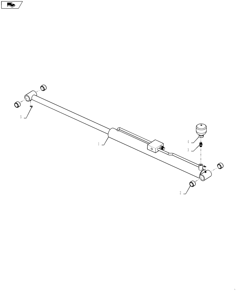 Схема запчастей Case IH 4420 - (07-014) - CYLINDER GROUP, PARALLEL LINKS Cylinders