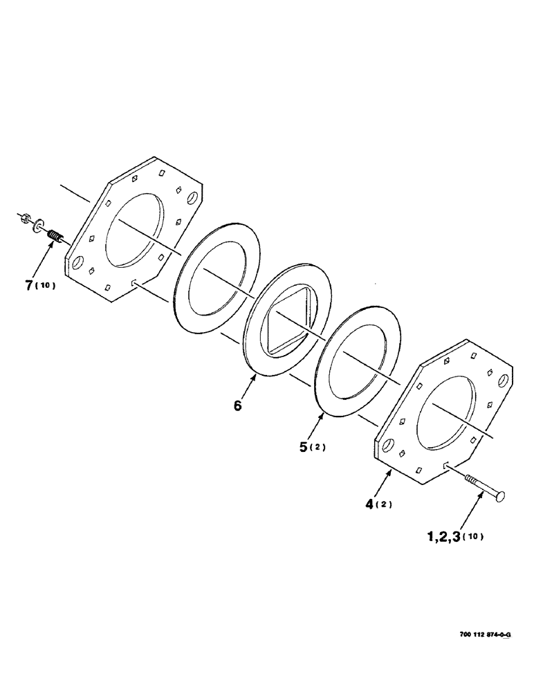 Схема запчастей Case IH 8590 - (05-12) - BRAKE ASSEMBLY (13) - FEEDER