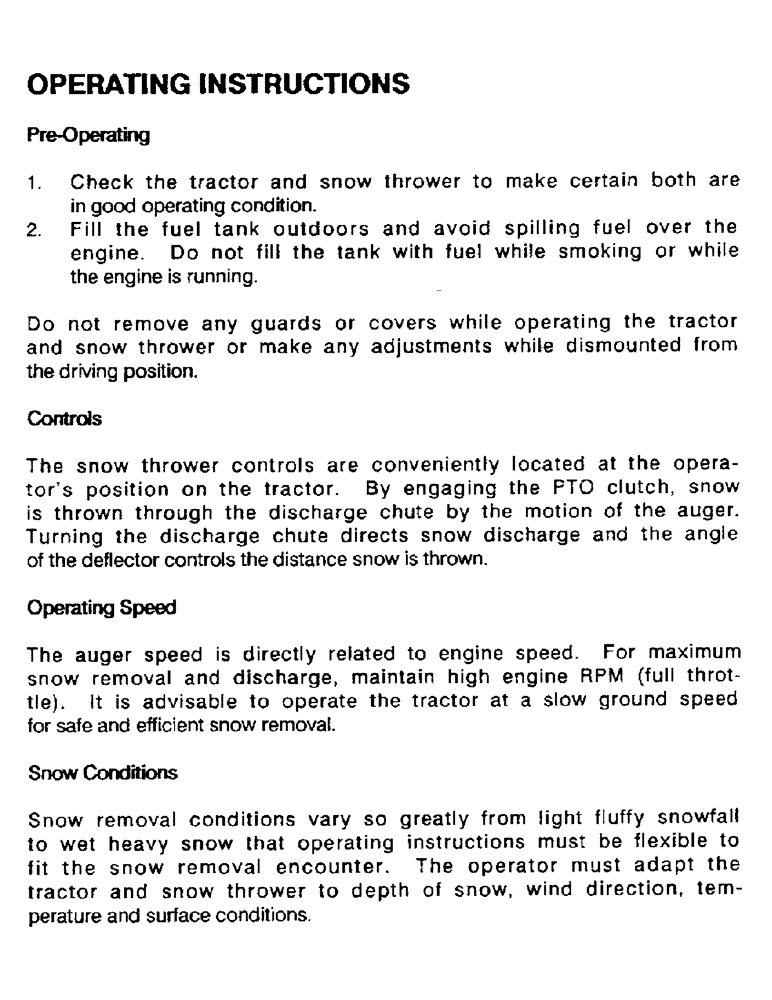 Схема запчастей Case IH ST54 - (25) - OPERATING INSTRUCTIONS, CONTINUED, PRE-OPERATING 