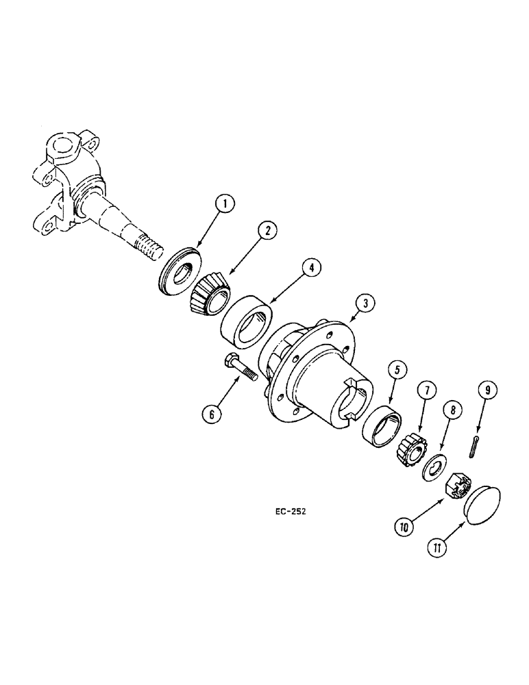 Схема запчастей Case IH 248 - (5-334) - WHEEL HUBS AND CAPS, 248 (06) - POWER TRAIN