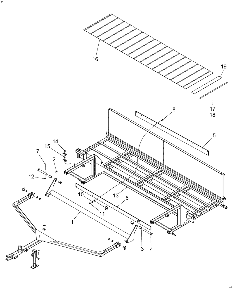 Схема запчастей Case IH CM109 - (39.100.01) - MAIN FRAME (39) - FRAMES AND BALLASTING