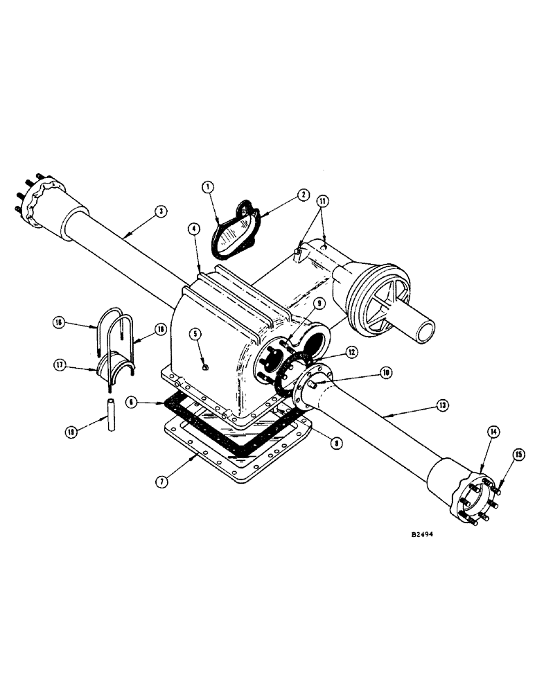 Схема запчастей Case IH 1160 - (26) - TRANSMISSION CASE AND AXLE HOUSING (21) - TRANSMISSION