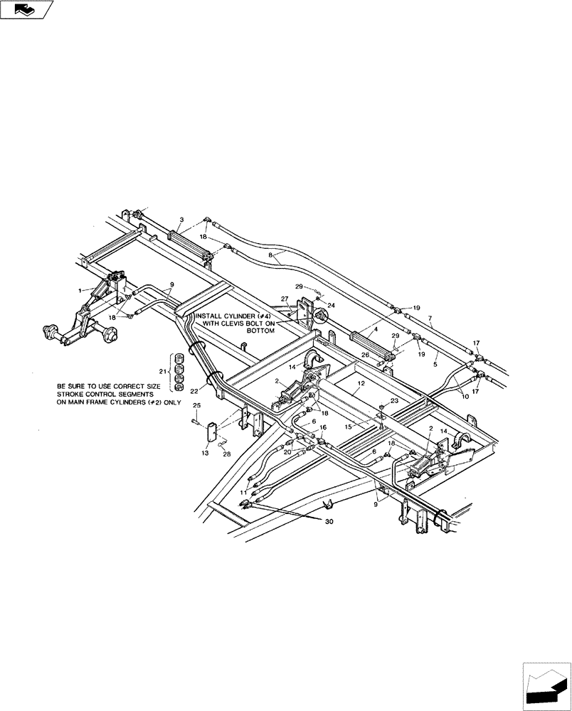 Схема запчастей Case IH 4200 II - (35.100.02) - 4200 II SLAVE HYDRAULICS (35) - HYDRAULIC SYSTEMS