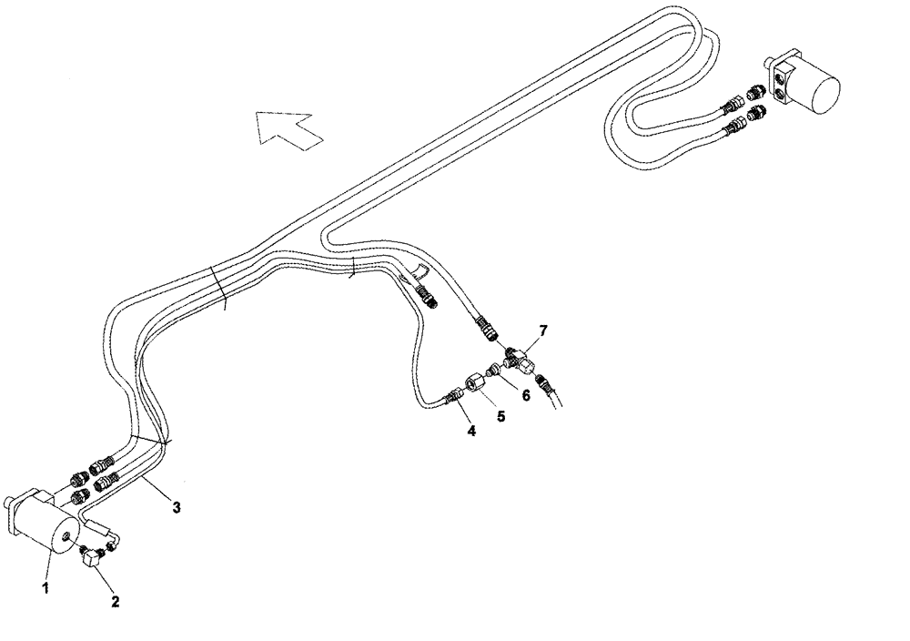 Схема запчастей Case IH 1052 - (09-42) - EUROPEAN HEADER UPGRADES CASE DRAIN KIT, DRAPER MOTOR (09) - CHASSIS