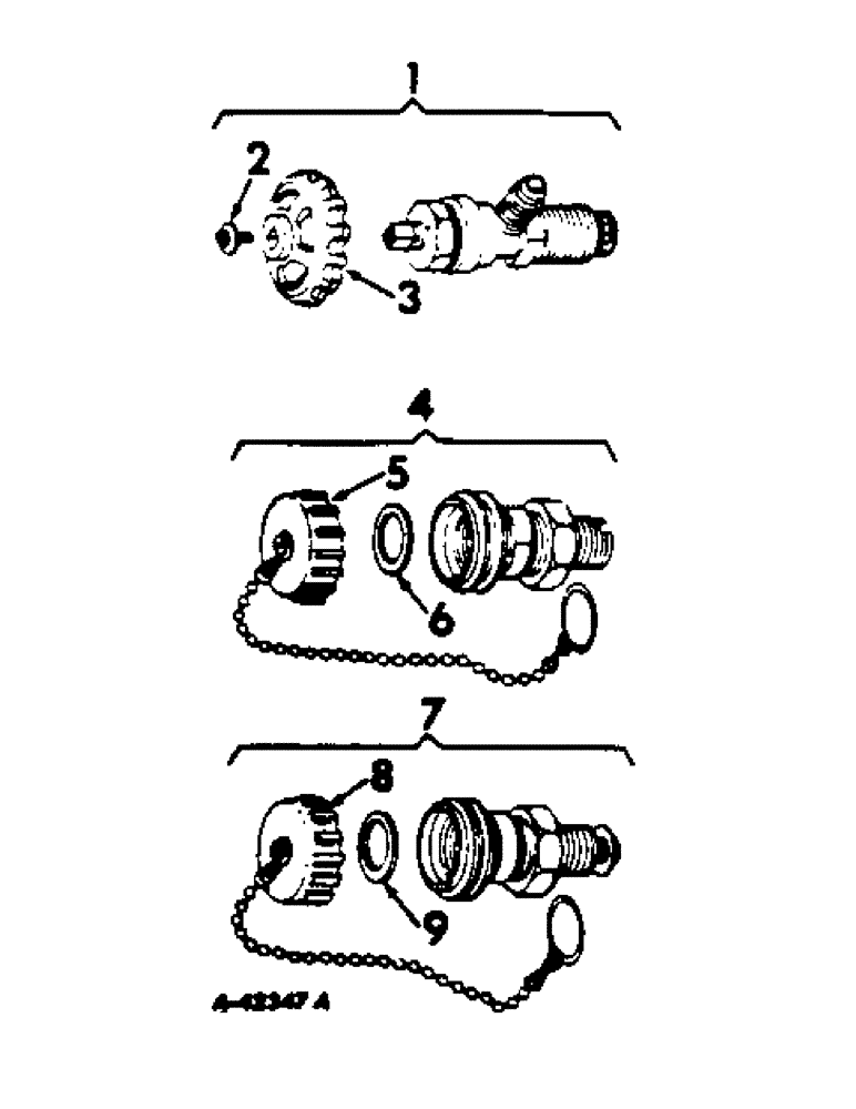 Схема запчастей Case IH C-263 - (B-48) - LP GAS VALVES, 706 AND FARMALL 656 TRACTORS 
