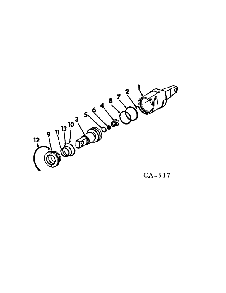 Схема запчастей Case IH HYDRO 186 - (07-08[A]) - DRIVE TRAIN, MOTOR SERVO CYLINDER (04) - Drive Train