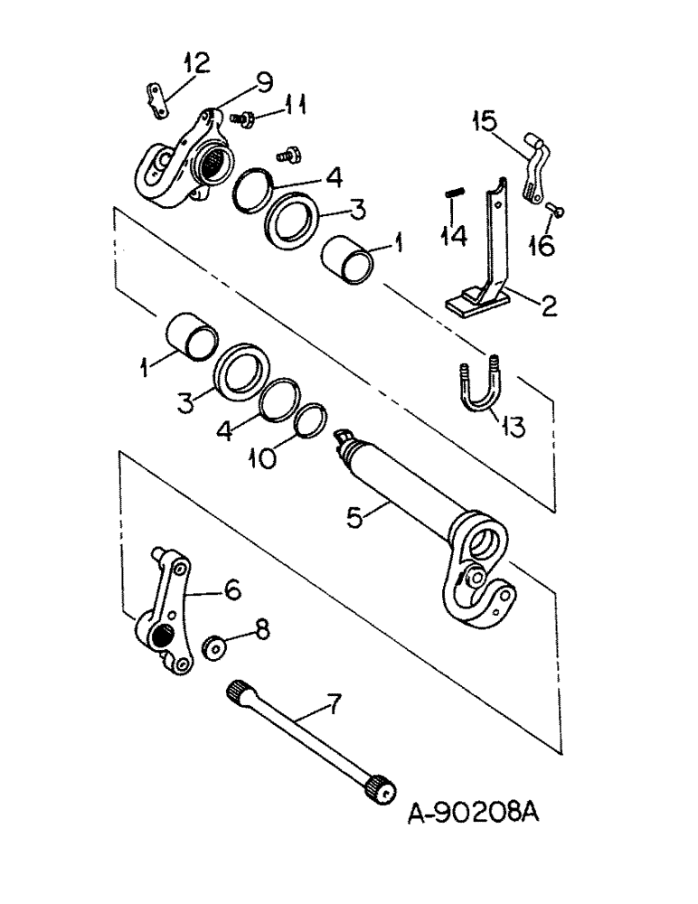 Схема запчастей Case IH 886 - (10-38) - HYDRAULIC, DRAFT SENSING 786, 886 AND 986 TRACTORS (07) - HYDRAULICS