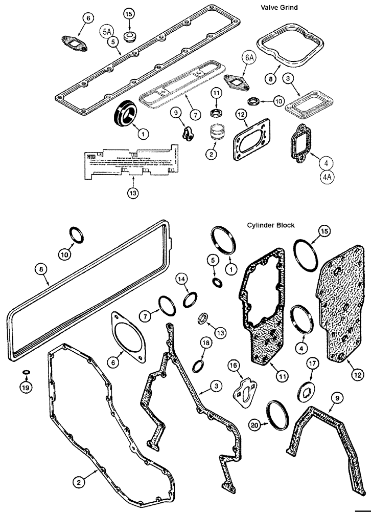Схема запчастей Case IH SPX3310 - (03-023) - GASKET KITS (01) - ENGINE