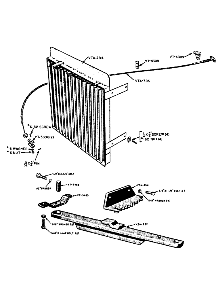 Схема запчастей Case IH VAI-SERIES - (106) - RADIATOR SHUTTER (06) - POWER TRAIN