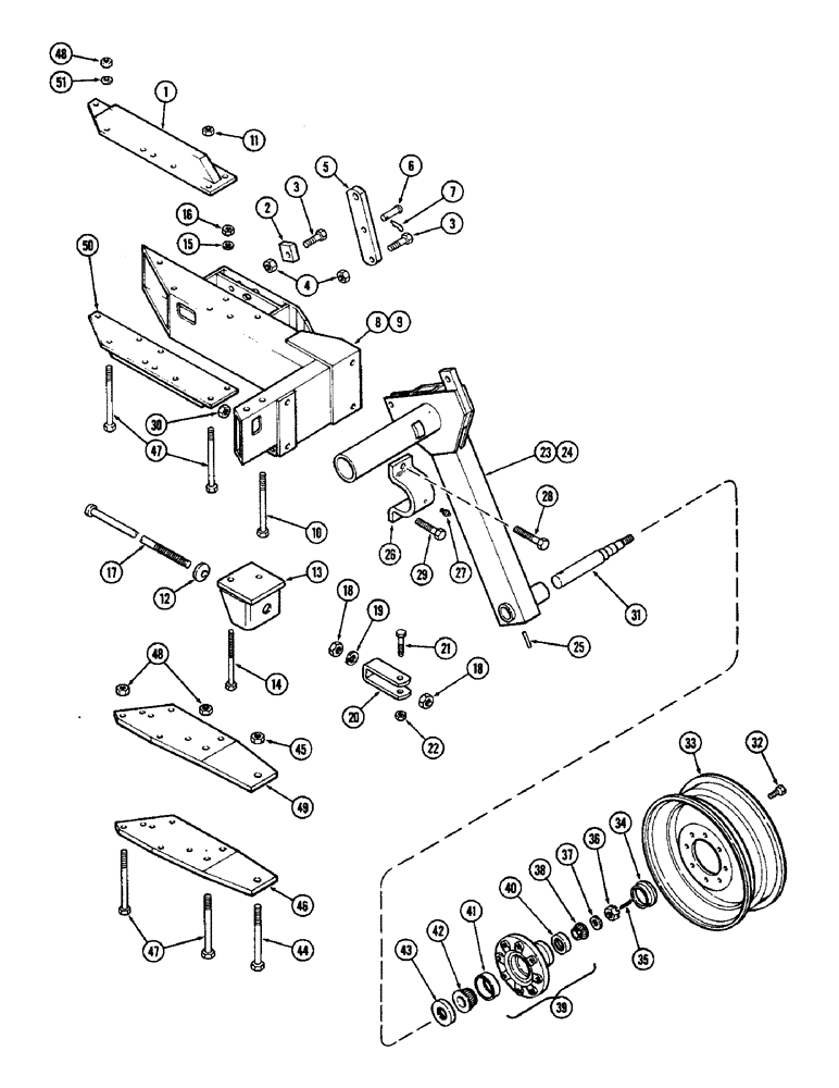 Схема запчастей Case IH 700-SERIES - (08) - LAND AXLE AND WHEEL 