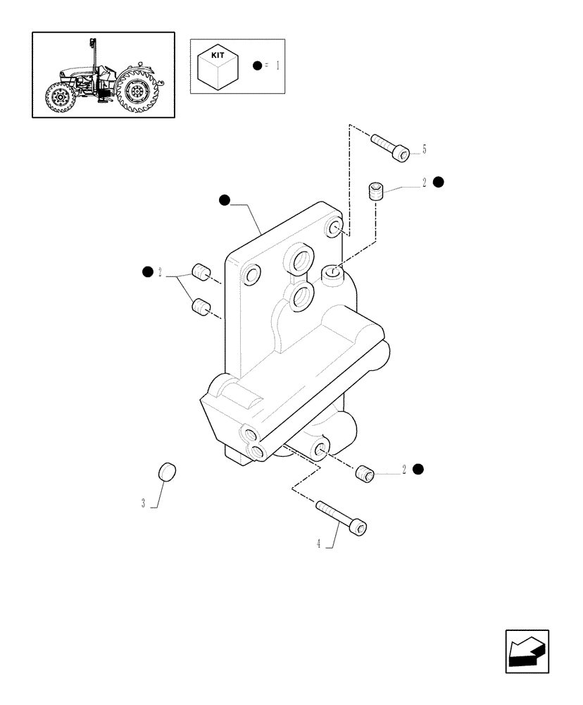Схема запчастей Case IH JX1075C - (1.27.3/02[01]) - (VAR.278-296) NA - 16X16 (30 KM/H) P.SHUTT. W/OIL COOLER - COVER AND CAPS (03) - TRANSMISSION