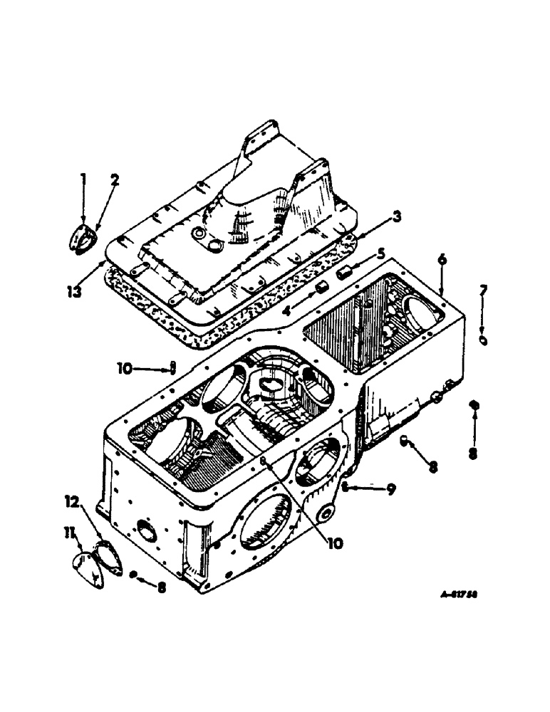 Схема запчастей Case IH 2444 - (A-02) - CHASSIS, RADIATOR AND SHEET METAL, TRANSMISSION CASE AND COVER Chassis, Radiator & Sheet Metal
