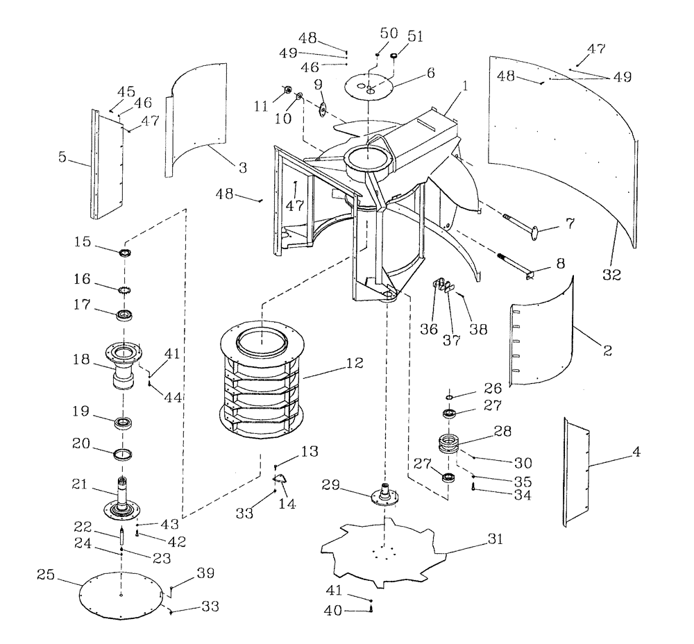 Схема запчастей Case IH 7700 - (A02[03]) - SHREDDER TOPPER Mainframe & Functioning Components