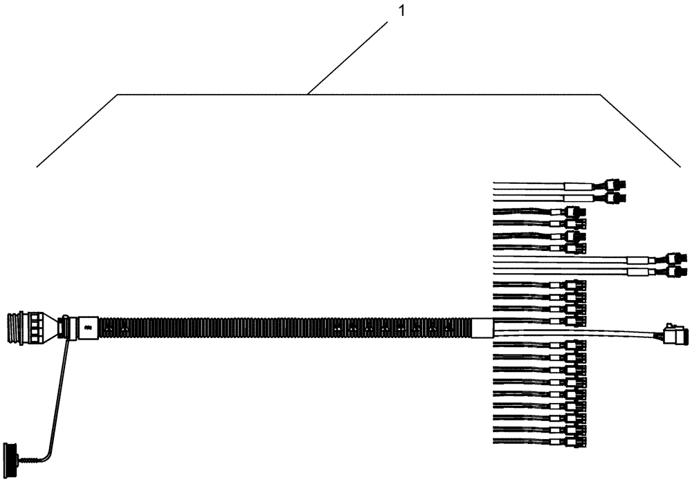 Схема запчастей Case IH 1250 - (55.100.24) - ELECTRICAL - HARNESS 87754996 - 12 ROW AND 16 ROW HITCH, EARLY RISER IV (55) - ELECTRICAL SYSTEMS