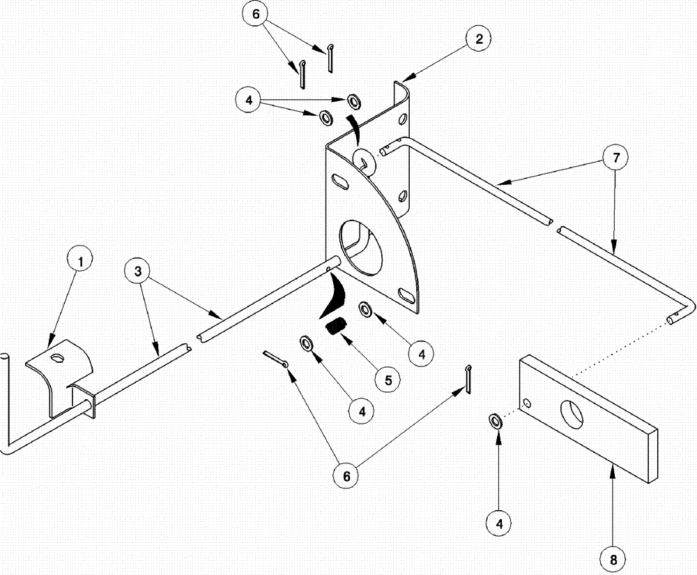 Схема запчастей Case IH 620 - (09D-22) - FRONT BASKET LOCK (16) - BASKET